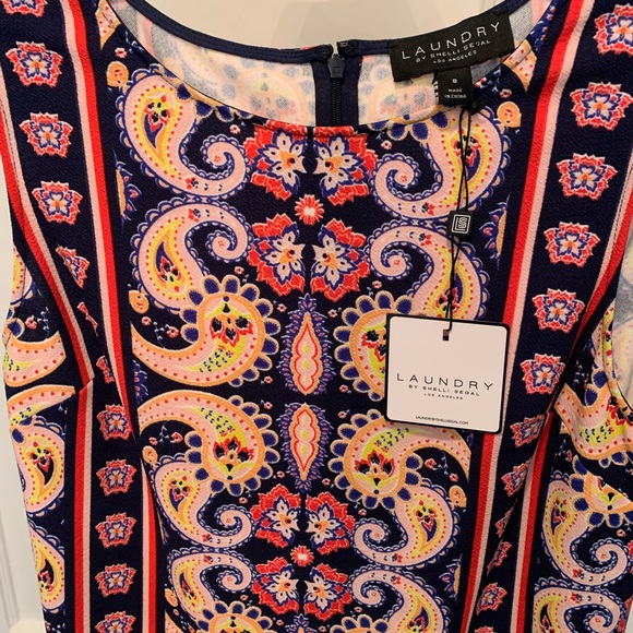 NWT Laundry by Shelli Segal | Knit Print Dress - Picture 6 of 9